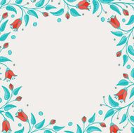 Template for greeting card or invitation N5