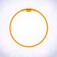 Basic golden metallic bracelet