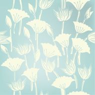 Seamless floral background Vector texture with flowers