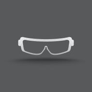 Vector of transparent glasses icon N5