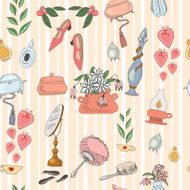 Female things pattern - Illustration