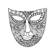 Stylized carnival mask N4