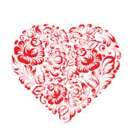 Heart of flowers gzhel N3