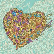 Ornament heart shape for your design N2