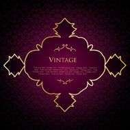 Pink Label Template Vector