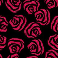 Lace floral seamless pattern
