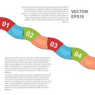 Abstract paper infographic Vector illustration N2