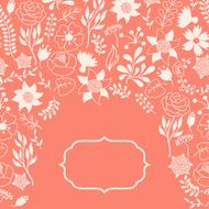 Romantic background of various flowers in retro style N6