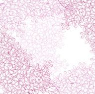 Vector background for design with flowers of lilac N2