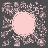 Floral lacy background Vector illustration N2