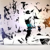 Abstract Ink Blot for Grunge Backgound N323