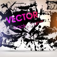 Abstract Ink Blot for Grunge Backgound N324