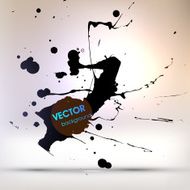 Abstract Ink Blot for Grunge Backgound N326