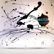 Abstract Ink Blot for Grunge Backgound N327