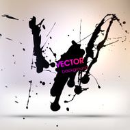 Abstract Ink Blot for Grunge Backgound N328