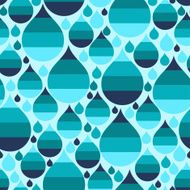 Seamless pattern with raindrops N2