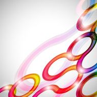 Curls abstract background