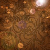 Floral Retro Background for Vintage Design N1396