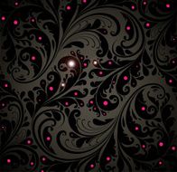 Floral Retro Background for Vintage Design N1406