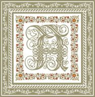 Vector Vignette in gothic style