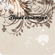 Floral Retro Background for Vintage Design N1410