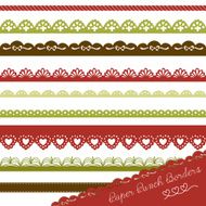 Lace paper punch borders N3