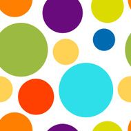 Funny colorful dots seamless pattern for your design