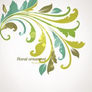 Floral Retro Background for Vintage Design N1422