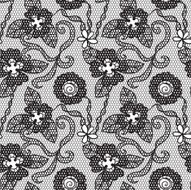 Lace seamless pattern with flowers N216