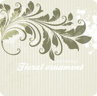 Floral Retro Background for Vintage Design N1424