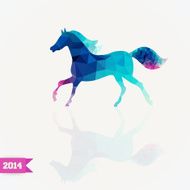 Vector triangle horse N2