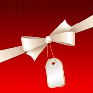 Vector christmas background with bow N4