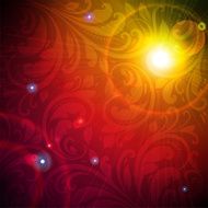 Floral Retro Background for Vintage Design N1427