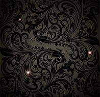 Floral Retro Background for Vintage Design N1436