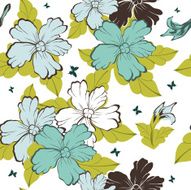 Seamless Floral Pattern N864