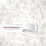 Floral Retro Background for Vintage Design N1439