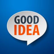 Good idea 3d Speech Bubble