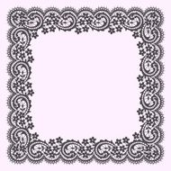 Doily lace frame
