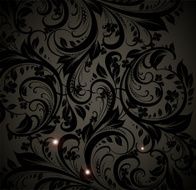 Floral Retro Background for Vintage Design N1447