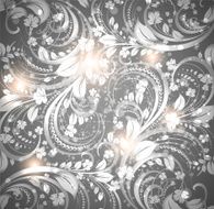 Floral Retro Background for Vintage Design N1449
