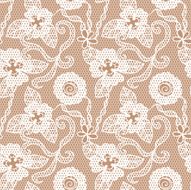 Lace seamless pattern with flowers N217