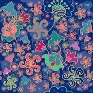 Fantasy floral pattern