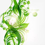 Floral Retro Background for Vintage Design N1453