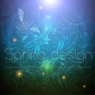 Floral Retro Background for Vintage Design N1457
