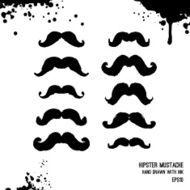 Hipster set Mustaches