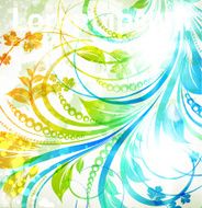 Floral Retro Background for Vintage Design N1466
