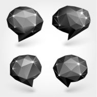 Abstract speech bubbles collection