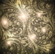 Floral Retro Background for Vintage Design N1473