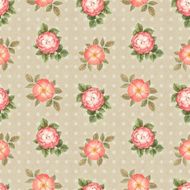 Vintage watercolor seamless pattern
