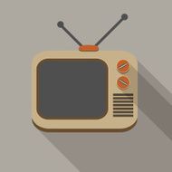 Retro TV set icons N3